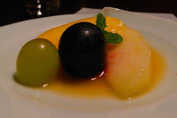 Fresh fruit for dessert.