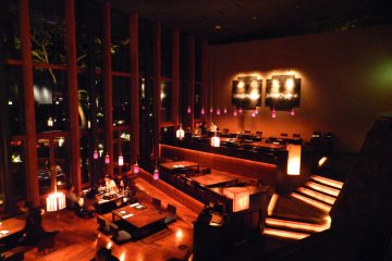 The terraced seating at Kasuké.