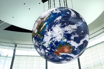 Miraikan's Geo-Cosmos exhibition