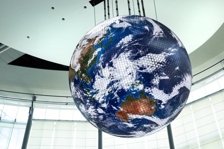 Miraikan's Geo-Cosmos exhibition