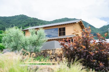 Enjoy a glass of locally crafted wine with views of Mount Fuji