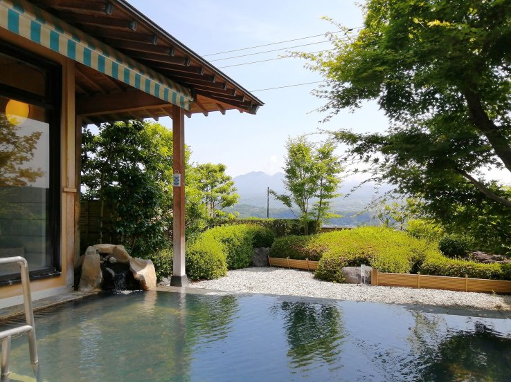 Relax in a hot spring encircled by Yamanashi's nature