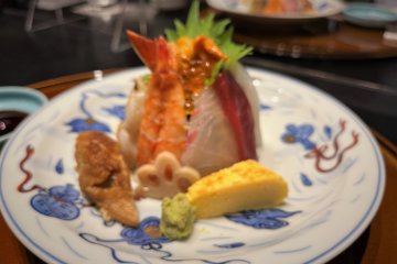 Assorted sashimi and sushi