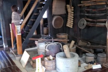 Inside farmhouse 