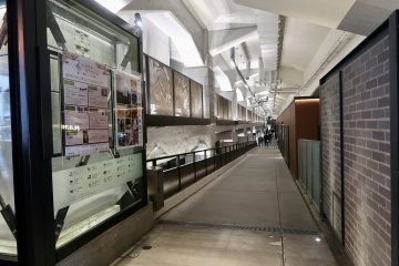 Shop under train tracks!