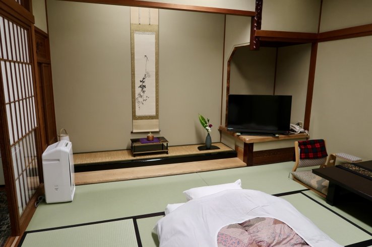 Japanese-style room at Awara Onsen Haiya