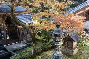 Walk along corridors traversed by monks daily