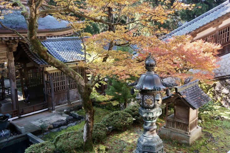 Walk along corridors traversed by monks daily