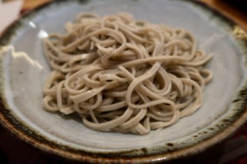 Enjoy the earthy flavors of fresh soba