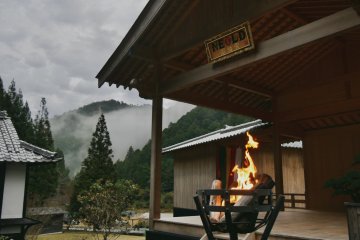 The Neold stage with the Kii Mountains in the background