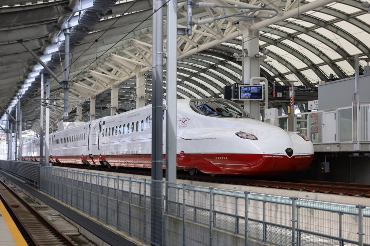 The Nishi Kyushu Shinkansen at Nagasaki Station