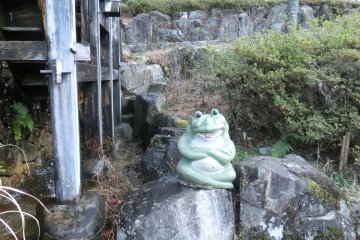 Frogs are everywhere in the Gero Onsen district