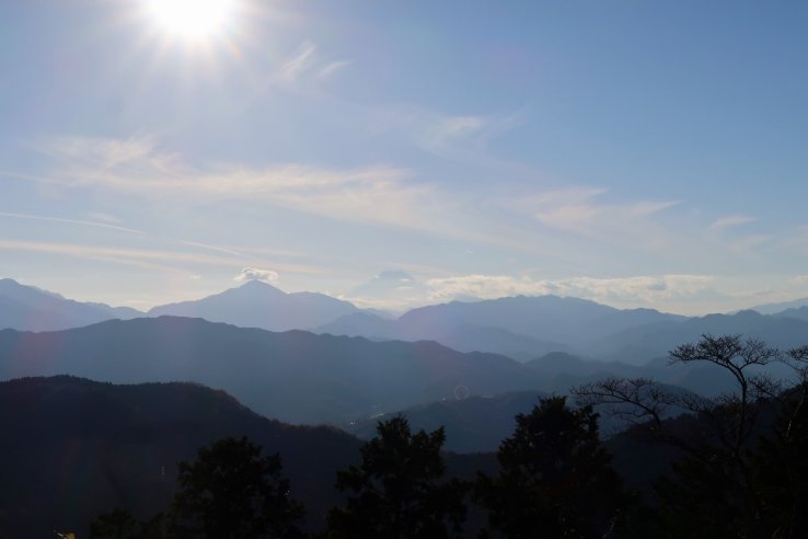Spot Mt. Fuji behind the clouds!