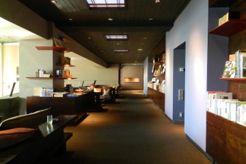 The comfortable and quiet Library Lounge.