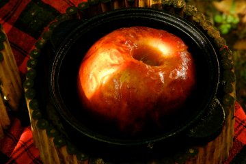 The baked apples...