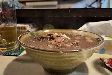  Chiirichi is goat blood soup, cooked with vegetables which does little to disguise its animal origins. 