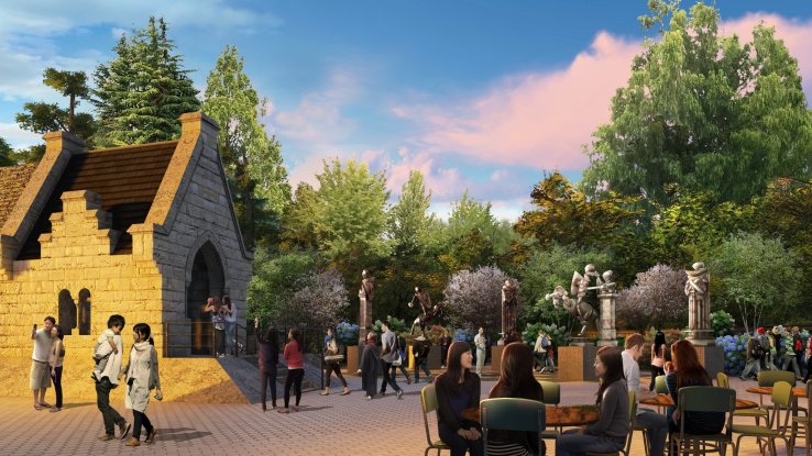Outdoor portion of the Studio Tour