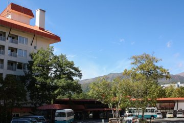 Nakazawa Village overlooking the mountains