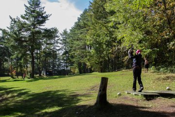Have a swing at their golf course