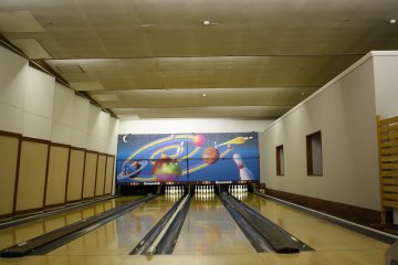 Try to knock down some pins