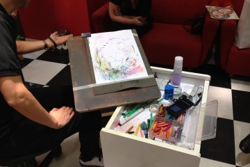Drawings all done right here in store in front of your eyes