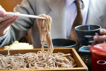 Delicious soba at Ichian Restaurant in Tendo, Yamagata