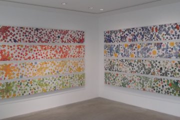 <p>Paintings at Art Front Gallery in Daikanyama</p>