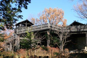 The castle like lookout on Iroganeyama.
