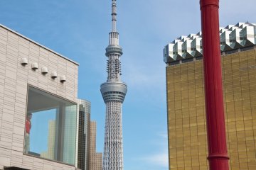 Tokyo Skytree from Asakusa pier