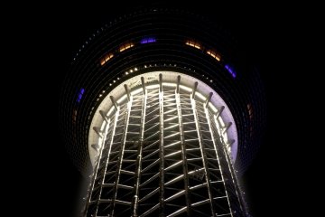 Tokyo Skytree first observation deck (350 meters high)