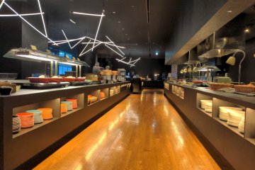 Impressive lighting at GROTTO, the grill restaurant
