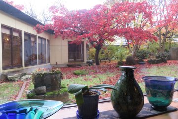 The courtyard at Kazen no Sho