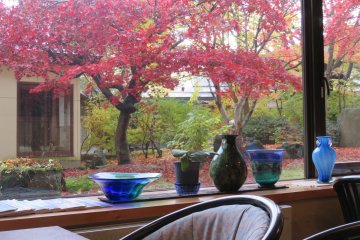The courtyard at Kazen no Sho