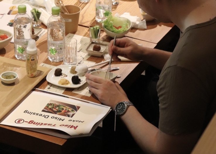 Making Miso Dressing