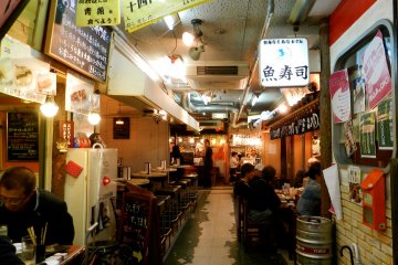 Step out of high-class Ebisu into this tiny alley.