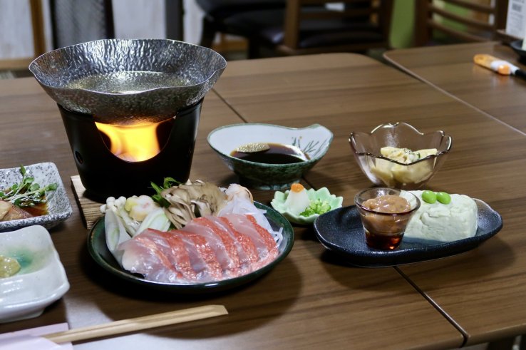Shabu shabu and assorted delicacies