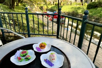 Wagashi at Matsukawa Riverside Cafe