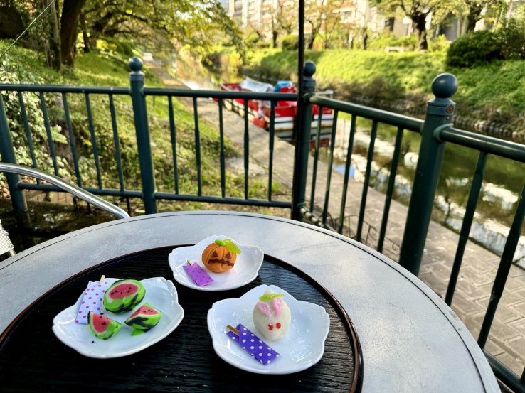 Wagashi at Matsukawa Riverside Cafe