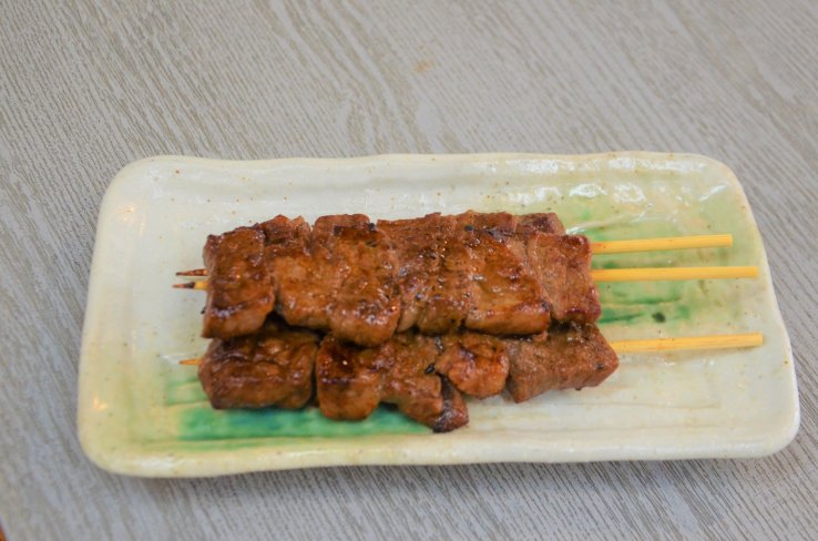 Okadaya's beef skewers