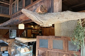 Inside an old house