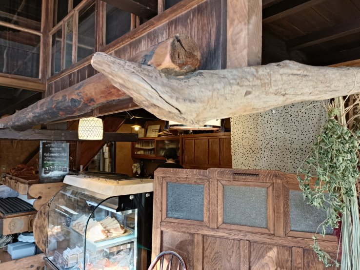 Inside an old house