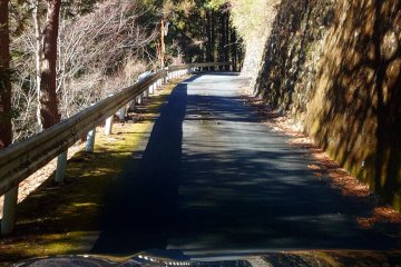 Narrow road to Mogura village