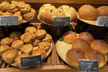 Scones and traditional Japanese breads