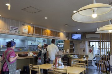 The decor is simple and food delicious