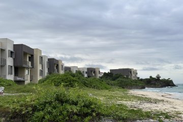Villas with their ocean views