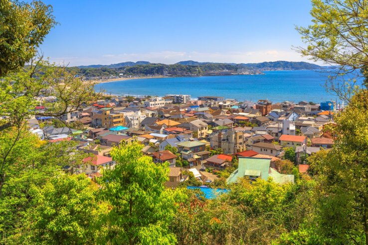 View of Sagami Bay from Hasedera