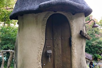 Little mushroom house that you can sit down in