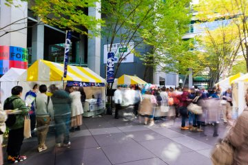 Visit the travel association booths