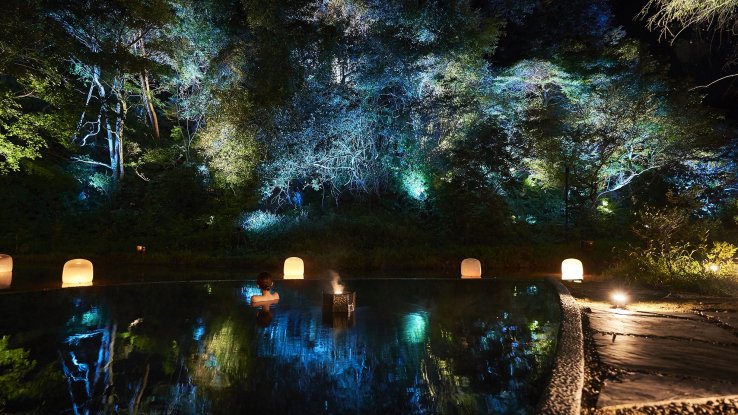 Hot Spring, Hidden Traces of Rice Terraces Hot Spring - Izura ~Natural Hot Spring & Glamping~, Izura, Ibaraki ©︎ Sohki