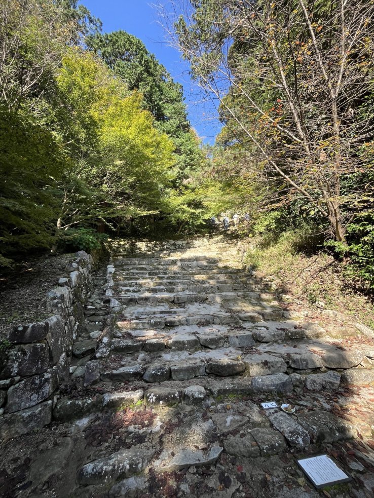 Steps leading up Mount Azuchi